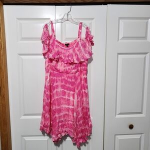 Torrid Pink Tie-Dye Top